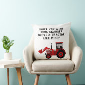Funny Grandpa Red Tractor Quote Kussen (Stoel)