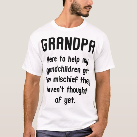 Funny Grandpa Tee Shirt (Voorkant)