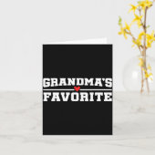 Funny Grandparent Favorite Granhild  Kaart (Gele Bloem)