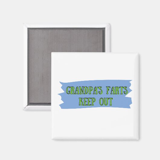 Funny Grandpas Farts Magneet (Voorkant / Achterkant)