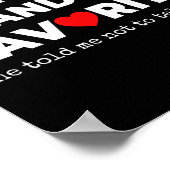 Funny Grandpa's Favorite Shirt I'm Grandpa's Favor Poster (Hoek)