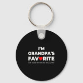 Funny Grandpa's Favorite Shirt I'm Grandpa's Favor Sleutelhanger (Voorkant)