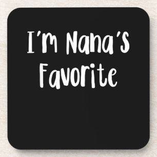 Funny Grandson Ik ben Nana's favoriet Bier Onderzetter
