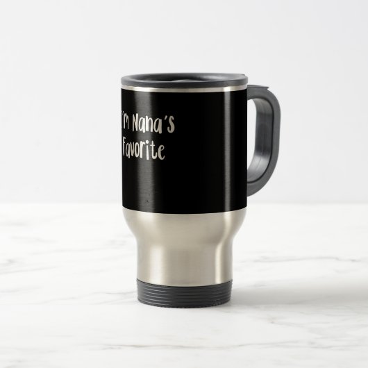 Funny Grandson | Ik ben Nana's favoriet Reisbeker (Voorkant rechts)