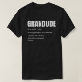 Funny GRANDUDE Cool Grandpa Novelty Classic T-Shi T-shirt (Design voorkant)