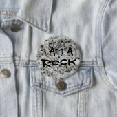 Funny Granite Rock White Ik ben een rots Ronde Button 7,6 Cm (In situ)