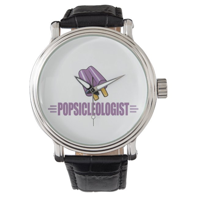 Funny Grape Popsicle Lover Horloge (Voorkant)