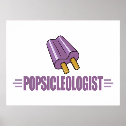 Funny Grape Popsicle Lover Poster (Voorkant)
