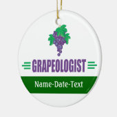 Funny Grapes Keramisch Ornament (Links)