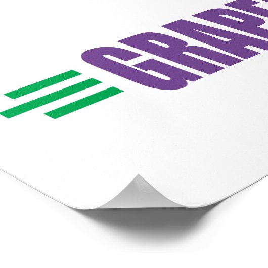 Funny Grapes Poster (Hoek)