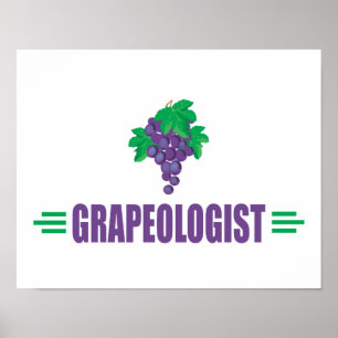 Funny Grapes Poster