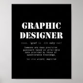 Funny Graphic Designer Dictionary Definition Gift Poster (Voorkant)