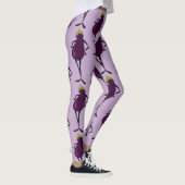 FUNNY GRAPHIC EGGPLANT LADY PATTERN LEGGINGS (Rechts)