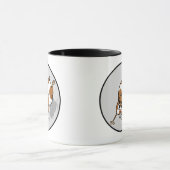 FUNNY GRAPHIC HAMSTER IN BALL RINGER MOK (Midden)