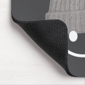 Funny Graphic Smile Face Men Women Cute Wool Hat W Muismat (Hoek)