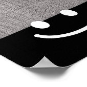 Funny Graphic Smile Face Men Women Cute Wool Hat W Poster (Hoek)