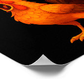 Funny Graphic Tee Chicken Humor Quote Rooster Meme Poster (Hoek)