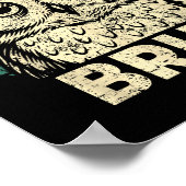 Funny Graphic Tees Owl Bruh For Boys Girls Men Wom Poster (Hoek)
