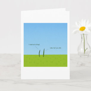 Funny Grass Blades Blog Kaart