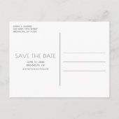 Funny Gratis Drinken Bruiloft Grijs Save the Date Aankondigingskaart (Achterkant)