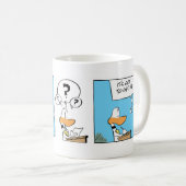 Funny Grativity Joke Cartoon Coffee Mok (Voorkant rechts)