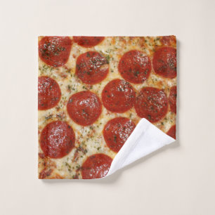 Funny Greasy Pepperoni Pizza Washandje