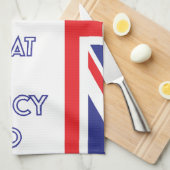 Funny Great British Bake van Saucy Pud Theedoek (Quarter Fold)