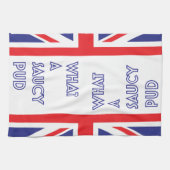 Funny Great British Bake van Saucy Pud Theedoek (Horizontaal)