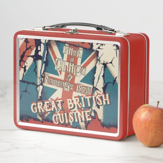 Funny Great British Fish Chips Takeaway (In situ)