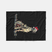 Funny Great Dane Christmas Graphics Dog Lights Lov Fleece Deken (Voorkant (Horizontaal))