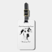 Funny Great Dane Dog Quote Bagagelabel (Voorkant verticaal)