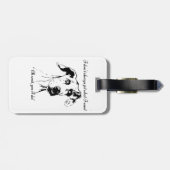 Funny Great Dane Dog Quote Bagagelabel (Achterkant horizontaal)