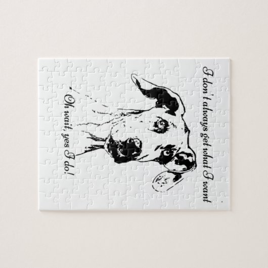 Funny Great Dane Dog Quote Legpuzzel (Horizontaal)
