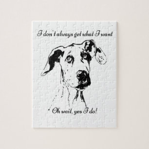 Funny Great Dane Dog Quote Legpuzzel