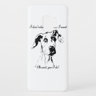 Funny Great Dane Spoiled Dog Humor Quote Case-Mate Samsung Galaxy S9 Hoesje