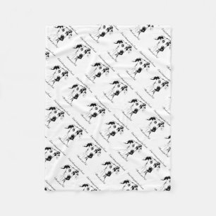 Funny Great Dane Spoiled Dog Humor Quote Fleece Deken