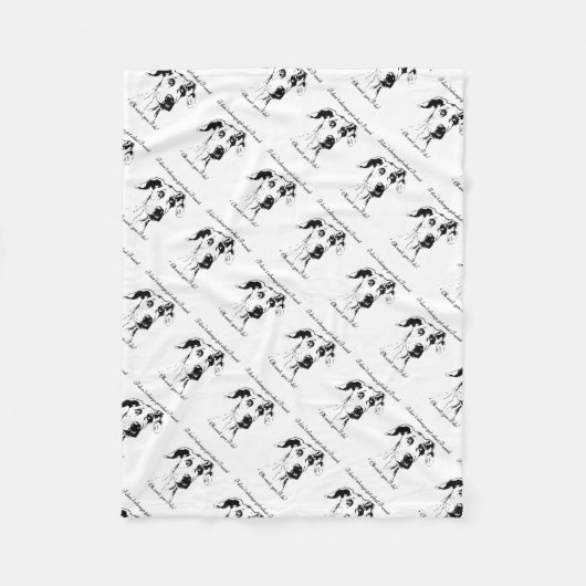 Funny Great Dane Spoiled Dog Humor Quote Fleece Deken (Voorkant)