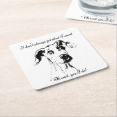 Funny Great Dane Spoiled Dog Humor Quote Kartonnen Onderzetters (Schuin)