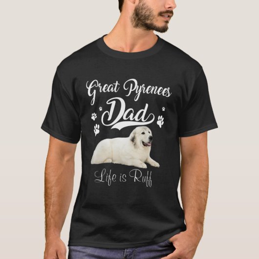 Funny Great Pyreneeën Vader Dag Lover Dog T-shirt (Voorkant)