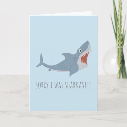 Funny Great White Shark Notitiekaartje (Voorkant)