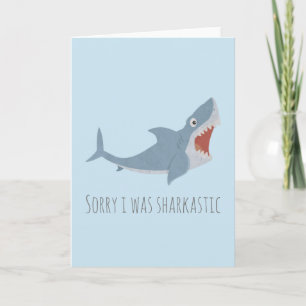 Funny Great White Shark Notitiekaartje