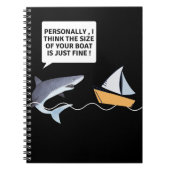 Funny Great White Shark Teeth Bite Notitieboek (Voorkant)