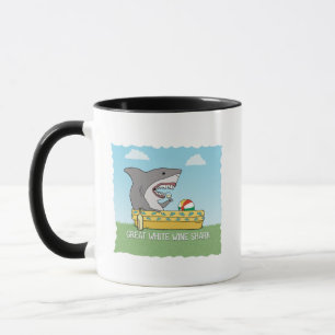 Funny Great White Wine Shark Mok