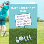 Funny Greatest Golfer Ever Birthday Kaart<br><div class="desc">Als je vader de beste golfer ooit is en het zijn verjaardag is,  heb je net de kaart gevonden die je zocht. Voeg zijn initiaal toe aan de golfbal of houd de D voor papa</div>