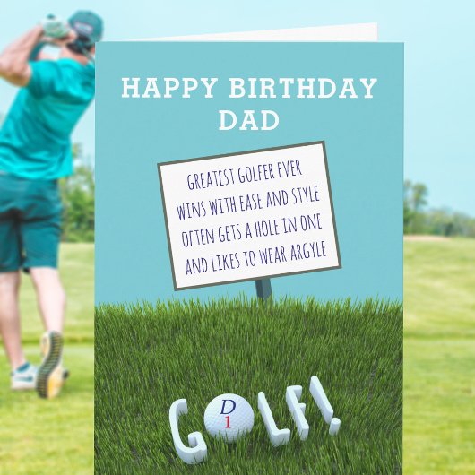 Funny Greatest Golfer Ever Birthday Kaart