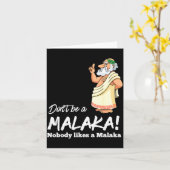 Funny Greek Don't Be A Malaka Nobody Likes Malaka Kaart (Gele Bloem)