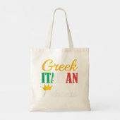 FUNNY GREEK ITALIAANSE PRINCESS Proud Greece Pride Tote Bag (Achterkant)