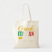 FUNNY GREEK ITALIAANSE PRINCESS Proud Greece Pride Tote Bag (Voorkant)
