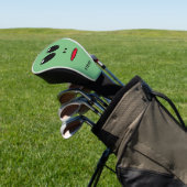Funny Green Alien Face Gepersonaliseerde Mannen Golfheadcover (Insitu)