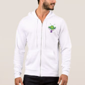 Funny Green Alien Making Silly Face Hoodie (Voorkant)